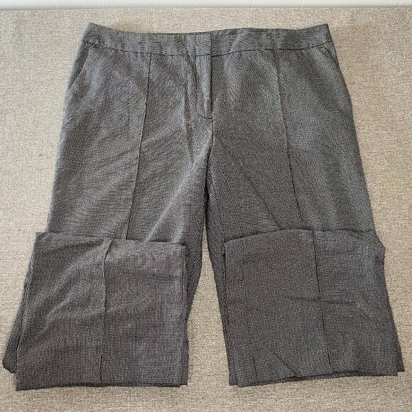 Worthington MODERN FIT Trouser Dress Pants Women's 14 Black White Geometric - Picture 3 of 14